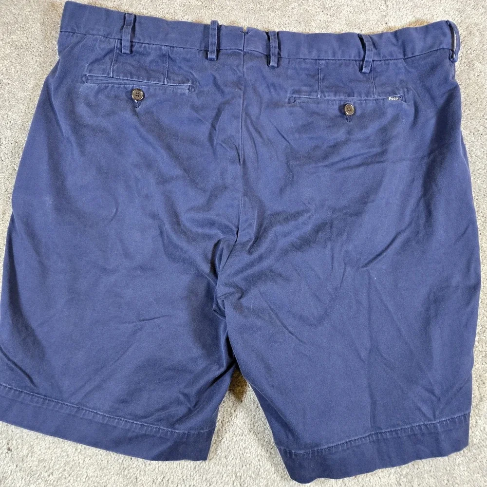 Polo Ralph Lauren Size 40 Men's Classic Fit Shorts Navy Blue Chino Shorts